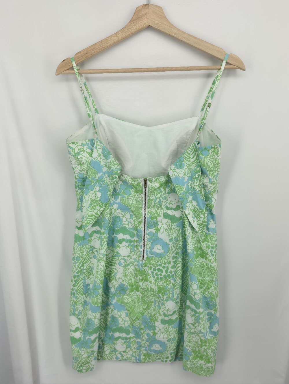 Lilly Pulitzer Green and Blue Floral Mini Dress - Picture 6 of 14